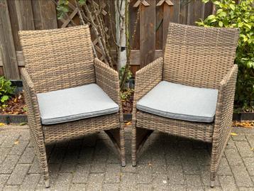 Tuin/balkonstoelen incl. zitkussens | rotan beschikbaar voor biedingen