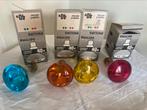 Vijf gekleurde Philipsgloeilampen, Huis en Inrichting, Lampen | Losse lampen, Ophalen of Verzenden, Gebruikt, Disco, E27 (groot)