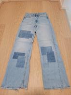 Zara patched meiden jeans, mt 32, Ophalen, Blauw, Zara, Zo goed als nieuw