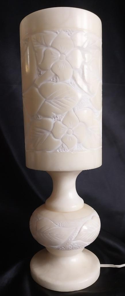 Tafellamp Albast (36 cm) - 1970, Huis en Inrichting, Lampen | Tafellampen, Minder dan 50 cm, Ophalen