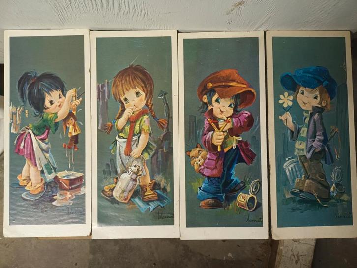 Vernet Schilderijtjes vintage muurpaneel, Antiek en Kunst, Kunst | Schilderijen | Klassiek, Ophalen of Verzenden