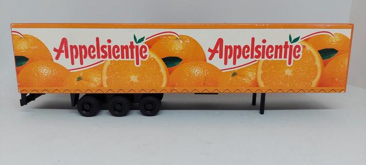Lion Car no. 85 Megatrailer Appelsientje, Hobby en Vrije tijd, Modelauto's | 1:50, Gebruikt, Bus of Vrachtwagen, Lion Toys, Ophalen of Verzenden