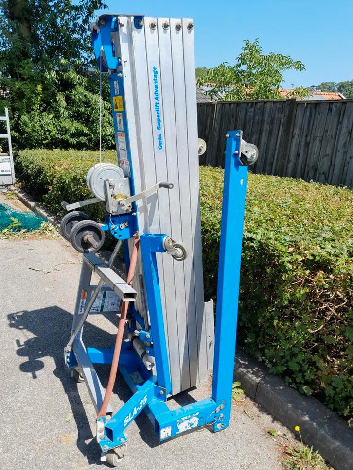 Grote zware Genie kanaallift materiaallift goederenlift, Doe-het-zelf en Verbouw, Lieren en Takels, Ophalen of Verzenden