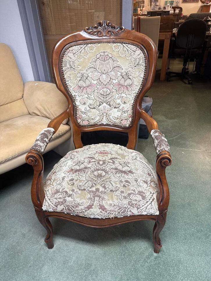 Louis Philippe stijl Fauteuil, Antiek en Kunst, Antiek | Meubels | Stoelen en Banken, Ophalen