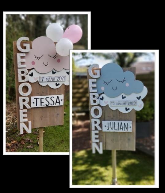 geboortebord Julian, Kinderen en Baby's, Kraamcadeaus en Geboorteborden, Nieuw, Geboortebord, Ophalen
