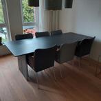 Eetkamer set met 6 comfortabele stoelen, Huis en Inrichting, 200 cm of meer, Zo goed als nieuw, Rechthoekig, 50 tot 100 cm