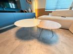 Lederland echo salontafels minimalstisch modern, 50 tot 100 cm, Minder dan 50 cm, Eikenhout, Rond