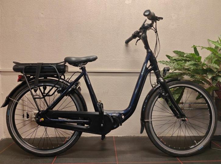Gazelle Ami C7 HMS Dames Blauw 49cm 2021, Fietsen en Brommers, Elektrische fietsen, Gebruikt, Gazelle, 47 tot 51 cm