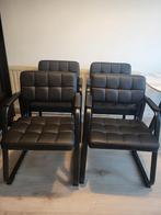 Set van 4 zwarte design stoelen, Huis en Inrichting, Stoelen, Ophalen of Verzenden
