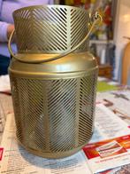 Gouden metalen kandelaar, Gebruikt, Overige kleuren, Ophalen of Verzenden, Metaal