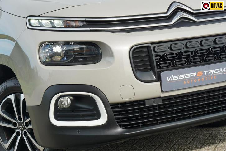 Citroen Berlingo 1.2 110PK Shine | Sable | AppleCarplay/AC/C, Auto's, Citroën, Bedrijf, Te koop, Berlingo, ABS, Achteruitrijcamera