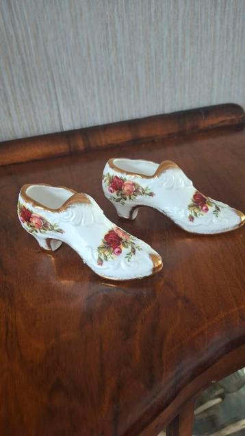 Royal Albert Old Country Roses Schoentjes - Set van 2 beschikbaar voor biedingen