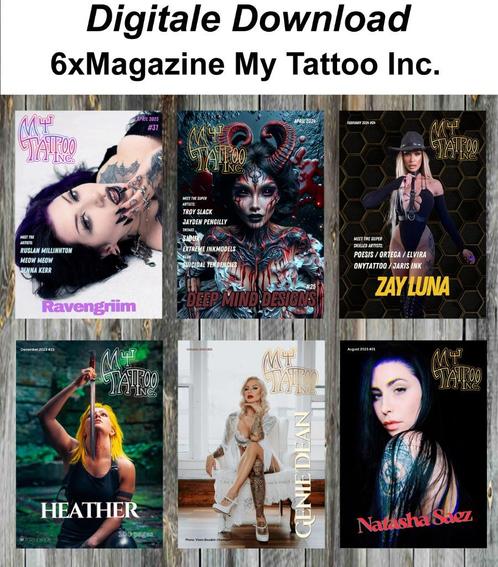 6xMagazine My Tattoo Inc. PDF, Boeken, Tijdschriften en Kranten, Nieuw, Overige typen, Verzenden