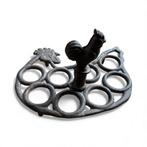 Gietijzeren Eierhouder Kip - Landelijke Keuken Decoratie, Ophalen of Verzenden, Gebruikt