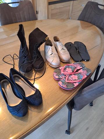 Dames schoenen maat 40 - 5 paar. Samen 5 euro beschikbaar voor biedingen