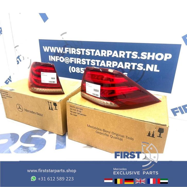 W166 GLE ACHTERLICHT SET A1669065501 + A1669065601 GLE KLASS, Auto-onderdelen, Verlichting, Mercedes-Benz, Gebruikt, Ophalen of Verzenden