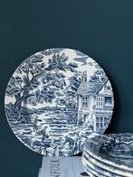 Luneville Hare & Hounds set van 6 dinerborden, Keramiek, Ophalen of Verzenden, Zo goed als nieuw, Bord(en)