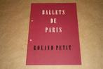 Zeldzaam programma - Ballets de Paris - Roland Petit 1955, Ophalen of Verzenden, Zo goed als nieuw, Cabaret