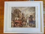 'Schilderij' Place Du Tertre, Paris, fait par Robert, Antiek en Kunst, Kunst | Schilderijen | Klassiek, Ophalen of Verzenden