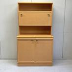 Wandkast vintage barkast klepkast peach webbing buffetkast, Ophalen, Gebruikt, Overige materialen, Met deur(en)