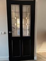 Binnendeur, opdek, zwart, rechtsdraaiend 199,5 x 83, Doe-het-zelf en Verbouw, Deuren en Horren, Ophalen, Gebruikt, 80 tot 100 cm