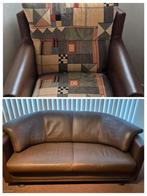 Leolux 2-persoons bank & zetel - Set, Ophalen, Gebruikt, 150 tot 200 cm, Tweepersoons