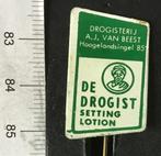 speld, Drogist v. Beest, hoogelandsingel 85 (Enschede) (P2, Verzamelen, Speldjes, Pins en Buttons, Verzenden, Gebruikt, Overige onderwerpen