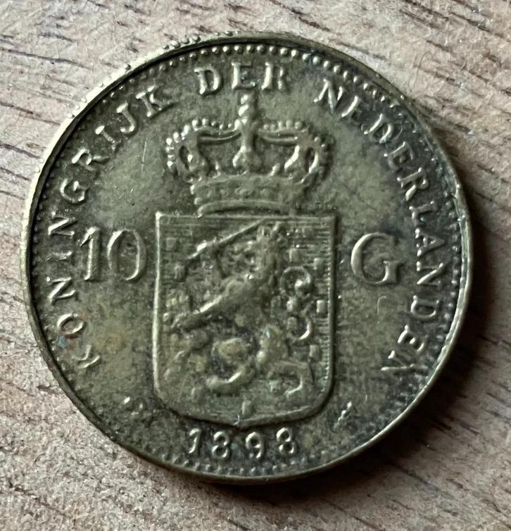 Gouden tientje 1898 Wilhelmina, Postzegels en Munten, Munten | Nederland, Losse munt, 10 gulden, Koningin Wilhelmina, Ophalen