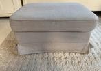 Grijze Ikea Ektorp Hocker afneembare hoes veel opbergruimte, Ophalen, 75 tot 100 cm, Zo goed als nieuw, Stof