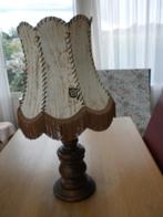 Schemerlamp met leren kap, Huis en Inrichting, Ophalen, Overige materialen, Gebruikt, 70er jaren