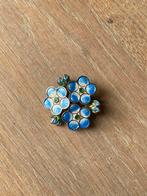 Vintage David-Andersen Vergeet-mij-niet Broche, 4 tot 7 cm, Blauw, Ophalen of Verzenden, Zo goed als nieuw