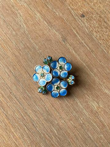 Vintage David-Andersen Vergeet-mij-niet Broche beschikbaar voor biedingen