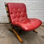 Vintage Deens design Westnofa - Ingmar Relling - Hout  Leder, Ophalen of Verzenden