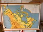 Vintage Schoolkaart Canada, Ophalen of Verzenden, Aardrijkskunde