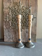 Twee stoere sobere kandelaars, Ophalen of Verzenden