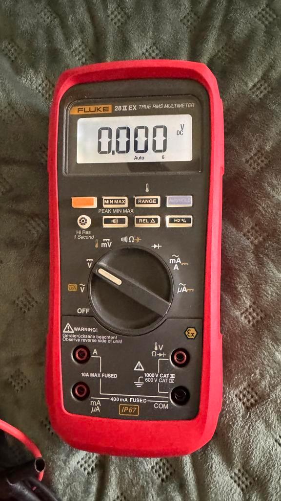 Fluke 28 IIEX Explosieveilige Multimeter, Doe-het-zelf en Verbouw, Meetapparatuur, Gebruikt, Multimeter, Ophalen of Verzenden