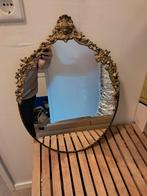 Antieke Gouden Spiegel, Ophalen, Ovaal, Minder dan 50 cm, Minder dan 100 cm