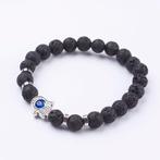 Armband Gelukshand van lava, Info.adorabeads@gmail.com, Want 18 Hoogvliet, Adorabeads, Zwart