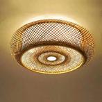 Aziatische Bamboe Plafondlamp - plafonniere - lampen, Huis en Inrichting, Lampen | Plafondlampen, Nieuw, Hout