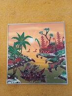 KUNSTWERK GESCHILDERDE BATIK, Ophalen