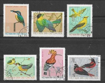 Vietnam Michel 456-461 gestempeld   VOGELS beschikbaar voor biedingen