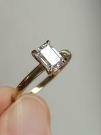 Met certificaat - zilveren ring moissaniet diamant - nieuw, Sieraden, Tassen en Uiterlijk, Ringen, Verzenden, Nieuw, 17 tot 18
