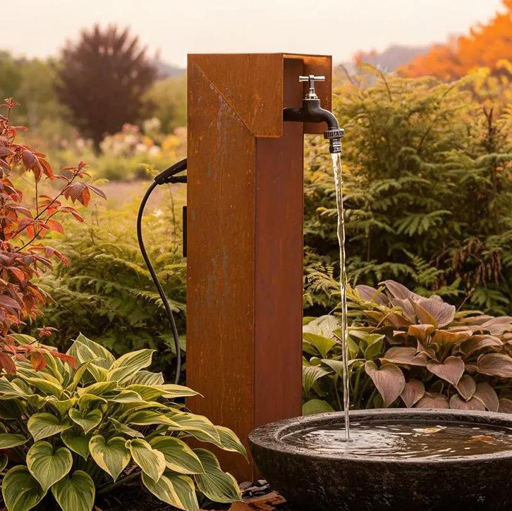 Glampère Pro+ Waterkraan dubbel stopcontact NLS950CW Corten, Doe-het-zelf en Verbouw, Hang- en Sluitwerk, Nieuw, Overige typen