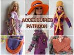 Naaipatroon Barbiekleertjes - tassen, hoed, mutsje en sjaal, Nieuw, Ophalen, Barbie