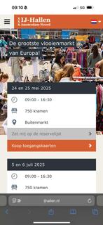 1 kaartje hoekkraam zondag 5 mei, Tickets en Kaartjes, Eén persoon
