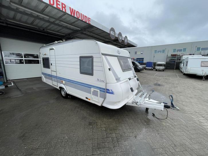 Hobby De Luxe 460 UFE, Caravans en Kamperen, Caravans, Bedrijf, tot en met 4, 1000 - 1250 kg, Rondzit, Hobby, Frans bed, Overige typen