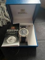 festina pols horloge nieuw in doos., Sieraden, Tassen en Uiterlijk, Horloges | Heren, Overige merken, Leer, Staal, Polshorloge