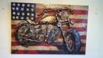 Stoer Route 66 , 3D metalen Schilderij , Motor Vintage style, Huis en Inrichting, Woonaccessoires | Schilderijen, Tekeningen en Foto's
