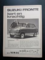 Oude reclame / Advertentie SUZUKI Fronte 1970, Ophalen of Verzenden, Gelezen, Overige merken