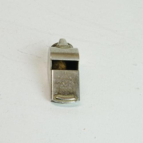 Vintage Metalen fluit met houten kogel, “The Acme Thunderer., Verzamelen, Spoorwegen en Tramwegen, Gebruikt, Trein, Overige typen